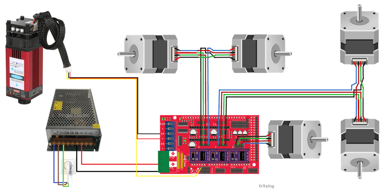 Installation et câblage d une carte Ramps 1 4 pour une MPCNC AranaCorp