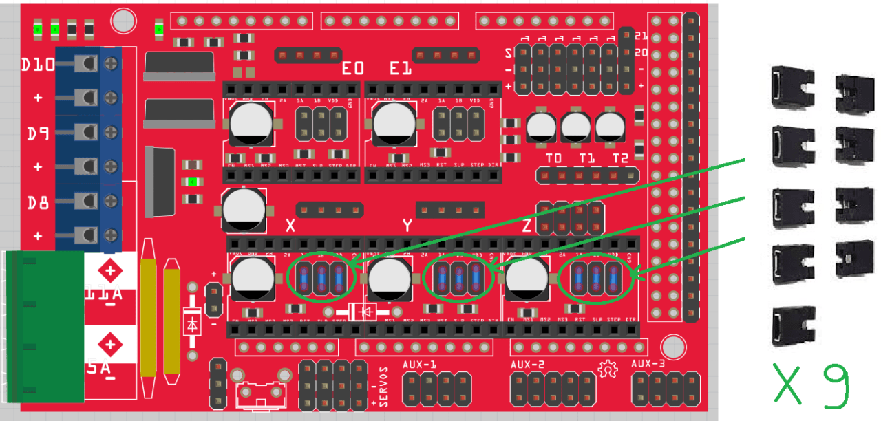 Installing and wiring a Ramps 1.4 card for an MPCNC • AranaCorp