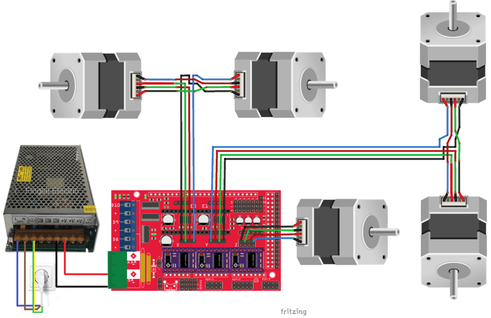 Installing and wiring a Ramps 1.4 card for an MPCNC • AranaCorp