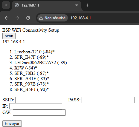 esp-wifi-credentials-staticip Modifier les paramètres WiFi d'un ESP32 sans téléversement