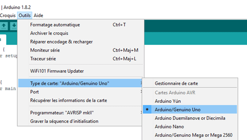 pa-outil-board Aprender programação com Arduino