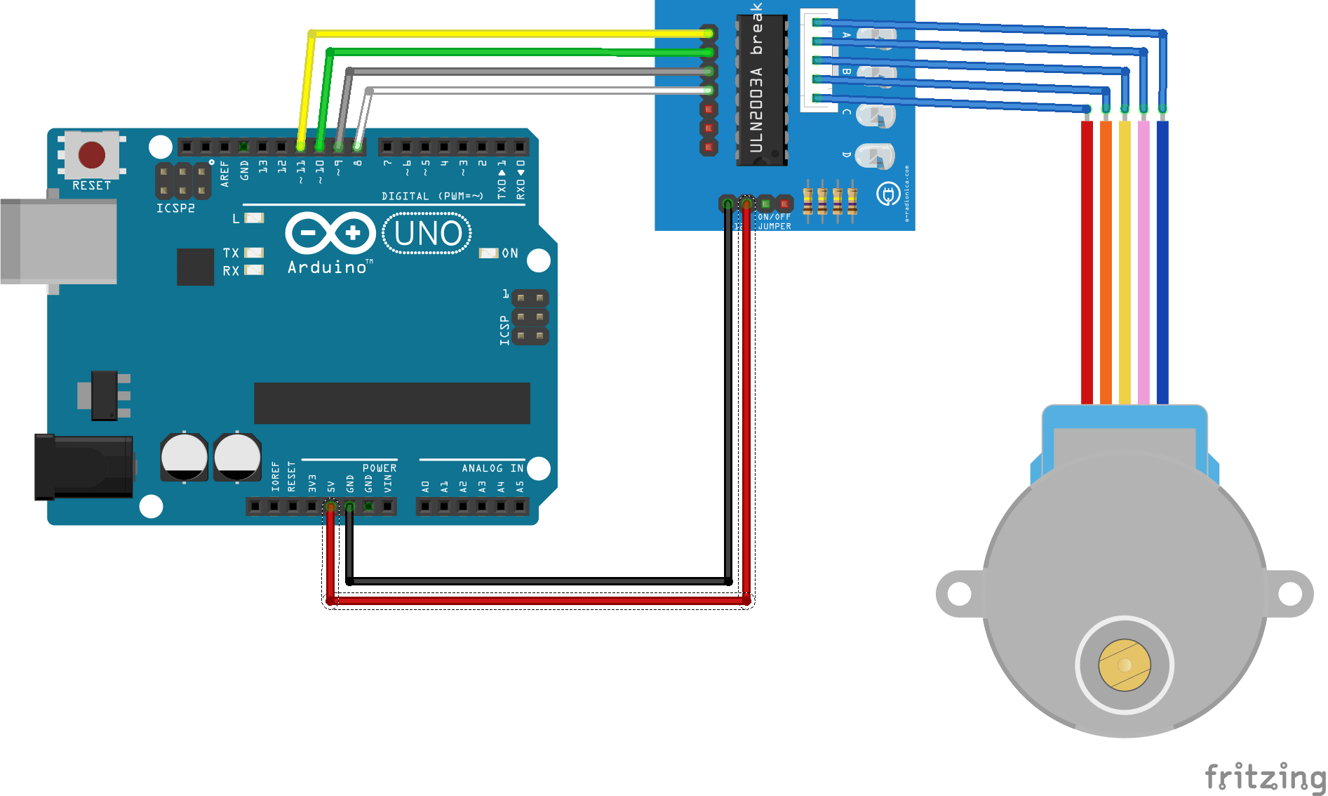 Control a stepper motor with Arduino • AranaCorp